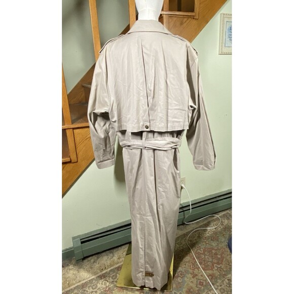 Vintage Together Trench Coat Womens Plus 18W Belt Duster Chic Elegant Y2K Retro - Picture 7 of 16